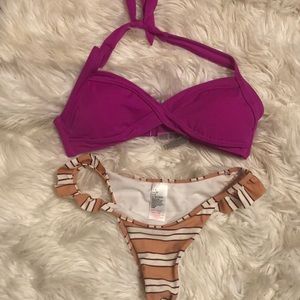 topshop bottoms, victoria secret top